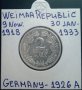 Монета Ваймарска Република 2 Марки 1926-A, снимка 1 - Нумизматика и бонистика - 29185301
