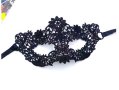 23 домино черна маска дантела за лице очи маскарад парти бал, снимка 2