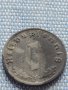 Монета 1 райхсфенинг 1942г. Германия Трети Райх с СХВАСТИКА 31569, снимка 2