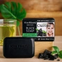 Сапун за лице и тяло с активен въглен и зелен чай – Kiss Beauty Black Soap, снимка 2