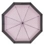 Автоматичен чадър за дъжд, розово, черен дизайн, кръгове, 29 см