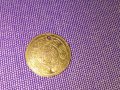 Турска златна монета рядка 1828г. 1/2 Турски Алтън хайрие/хайрие серия/21 карата 0.86гр 18mm., снимка 6