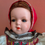 Колекционерска кукла народна носия Чехословакия ретро Celluloid 35 см