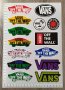 Стикери VANS ВАНС нови! лист А4 - 14 бр общо Sticker , снимка 2