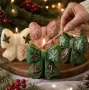 3D Коледна панделка имели силиконов молд форма свещи гипс сапун смола декорация , снимка 2