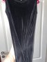 Нова дълга ежедневна черна рипс плисе еластична рокля рипс 44 нолер , снимка 12