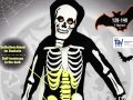 НОВИ! Костюм Скелет светещ с маска и ръкавици Хелоуин, снимка 1