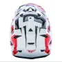 fly racing default red black white каска крос мотор мото к, снимка 4