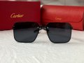 Cartier висок клас мъжки слънчеви очила с дървени дръжки, снимка 5