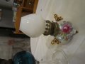 Керамични  настолни лампи , комплект кер.съдове ,обшити с ратани свещници, снимка 15