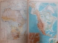Стар географски атлас,карта,учебник, снимка 4