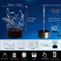 Стич 3D нощна лампа, аниме Stitch, USB,с дистанционно управление,16 цвята, 2 бр. 3Д представки, снимка 5