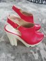 Модерни дамски сандали в червен цвят. Промо цена само 39.00 лева. , снимка 4