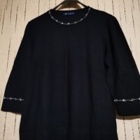 ЕЛЕГАНТНА БЛУЗА С ДЕКОРАЦИЯ РАЗМЕР XL, снимка 1 - Блузи с дълъг ръкав и пуловери - 30625435