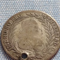 Сребърна монета 20 кройцера 1768г. Мария Терезия Виена Австрия 14942, снимка 1 - Нумизматика и бонистика - 42871693