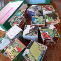 Стара детска игра с кубчета #6, снимка 5 - Други ценни предмети - 42840550