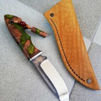 Ръчно изработен ловен нож от марка KD handmade knives ловни ножове, снимка 5 - Ловно оръжие - 30284314