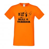 Мъжка тениска I Love My Bull Terrier Dog,Куче, животно,подарък,изненада, снимка 7 - Тениски - 36932990