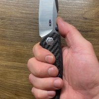 Green Thorn ZT 0850 - титан, карбон, D2, снимка 3 - Ножове - 36739634