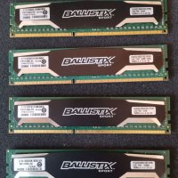 RAM Рам памет Crucial Ballistic Sport 4x4gb 16GB DDR3 1600MHz , снимка 1 - RAM памет - 38412445