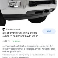 Предна решетка за Dodge Ram 2500 и 3500 от 2010 до 2018 г., снимка 1 - Аксесоари и консумативи - 37360413