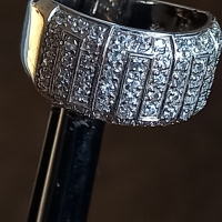 сребърен пръстен с камъни , снимка 6 - Пръстени - 44596269