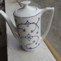 Чайник немски порцелан кобалт, снимка 3 - Антикварни и старинни предмети - 40074125