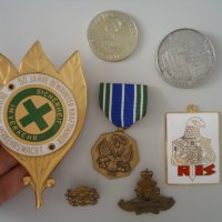 Лот стари медал плакети кокарди, снимка 2 - Колекции - 37866406
