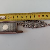 Сребърен 900 проба кибритник с ниело/ Late 19th Century French Silver, Gold & Niello Vesta case/, снимка 11 - Антикварни и старинни предмети - 39705924