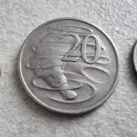 Австралия. Лот .5, 10 ,20, 50 цента и 1 долар  .5 бройки. С ликът на Елизабет II , като млада., снимка 4 - Нумизматика и бонистика - 44462339