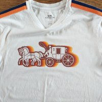 Coach Rainbow Taped Carriage Tee - страхотна мъжка тениска , снимка 3 - Тениски - 42103442