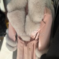 Дамски палта от кашмир, алпака и естествен косъм от лисица, снимка 1 - Палта, манта - 38575414
