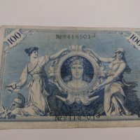 Райх банкнота - Германия - 100 марки / 1908 година- 17982, снимка 11 - Нумизматика и бонистика - 31020894