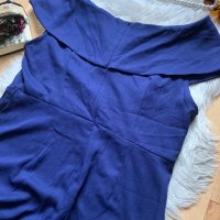Официална синьо лилава дълга рокля, снимка 4 - Рокли - 42809708