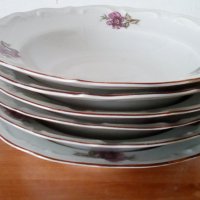 1970 г. Изида, 6 чинии барок, снимка 2 - Чинии - 40536502