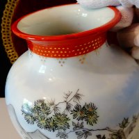 Старинна ваза китайски порцелан,маркирана. , снимка 3 - Вази - 37715988