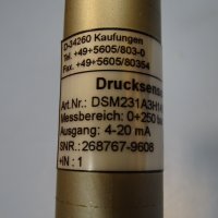 сензор за налягане SIKA pressure sensor DSM 231A 250 Bar Ex, снимка 3 - Резервни части за машини - 35180657