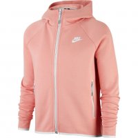 Nike Tech Fleece Cape Women's Pink Hoodie Full Zip, снимка 11 - Суичъри - 38100888