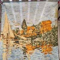 Колекционерски шал-картина Клод Моне., снимка 1 - Шалове - 36550558