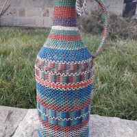 Ретро плетена дамаджана , снимка 1 - Антикварни и старинни предмети - 32013519