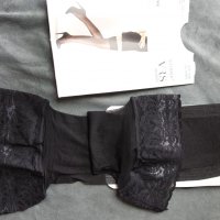 VRS Woman Stinna 15 Den S/M (1/2 размер) Нови черни силиконови чорапи, снимка 3 - Бельо - 37894006