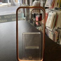 Apple iPhone 14 Прозрачен кейс с кант, снимка 4 - Калъфи, кейсове - 38481792