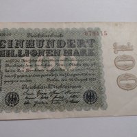Райх банкнота - Германия - 100 Милионна марки - 1923  година - 17953, снимка 8 - Нумизматика и бонистика - 31019820