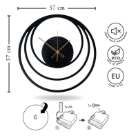 Стенен часовник в модерен стил , снимка 5 - Стенни часовници - 44764867