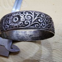Масивна турска гривна-сребро, снимка 5 - Антикварни и старинни предмети - 31144587