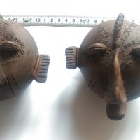 Африкански керамични маски, снимка 1 - Антикварни и старинни предмети - 30277991