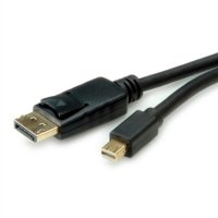 Кабел DisplayPort M - Mini DisplayPort M 1м, 8K Roline 11.04.5814 DP-M to Mini DP M, снимка 3 - Кабели и адаптери - 31427221
