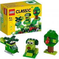 НОВИ! LEGO® Classic 11007 - Зелени творчески тухлички  , снимка 1 - Конструктори - 36405825