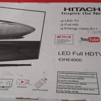 TV led Hitachi 43 SMART с hi-fi, снимка 1 - Телевизори - 31239346