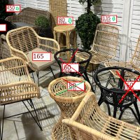 Сгъваема маса за балкон и градина - бистро стол метал и пластмаса, снимка 8 - Градински мебели, декорация  - 44413435